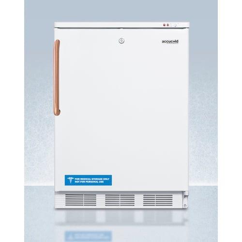 Summit Pharmacy Freezer Accucold 24&quot; Wide All-Freezer with Antimicrobial Pure Copper Handle VT65MLTBC