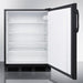 Summit Refrigerators Accucold 24" Wide All-Refrigerator, ADA Compliant AL752BK