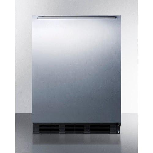 Summit Refrigerators Accucold 24&quot; Wide All-Refrigerator, ADA Compliant AL752BKSSHH