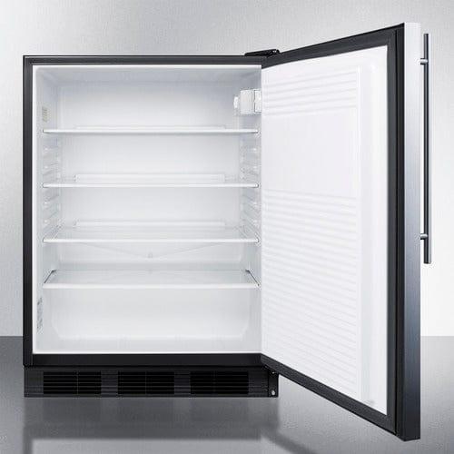 Summit Refrigerators Accucold 24&quot; Wide All-Refrigerator, ADA Compliant AL752BKSSHV