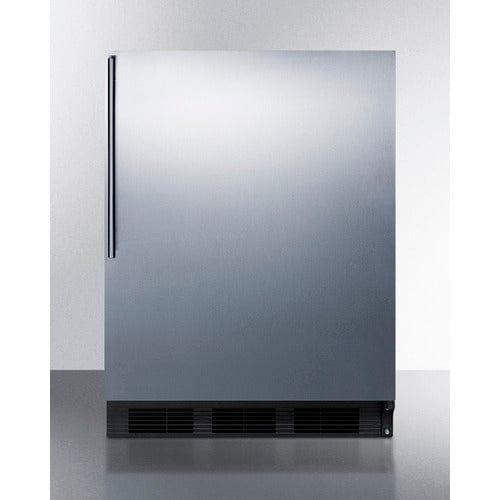 Summit Refrigerators Accucold 24&quot; Wide All-Refrigerator, ADA Compliant AL752BKSSHV