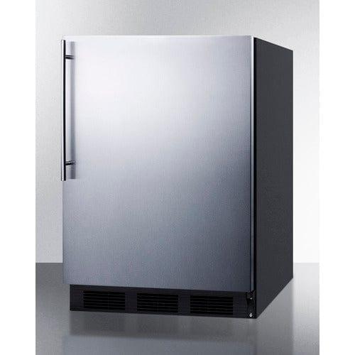 Summit Refrigerators Accucold 24&quot; Wide All-Refrigerator, ADA Compliant AL752BKSSHV