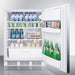 Summit Refrigerators Accucold 24" Wide All-Refrigerator, ADA Compliant FF6LW7SSHHADA