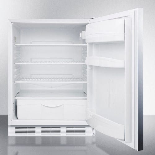 Summit Refrigerators Accucold 24&quot; Wide All-Refrigerator, ADA Compliant FF6LW7SSHHADA