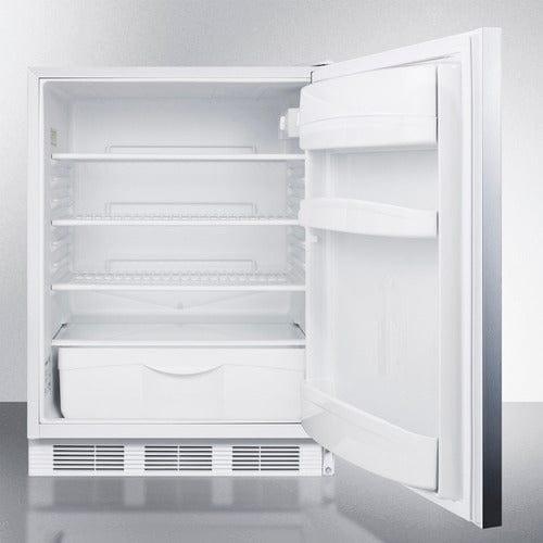 Summit Refrigerators Accucold 24" Wide All-Refrigerator, ADA Compliant FF6LW7SSHHADA
