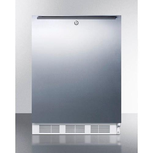 Summit Refrigerators Accucold 24&quot; Wide All-Refrigerator, ADA Compliant FF6LW7SSHHADA