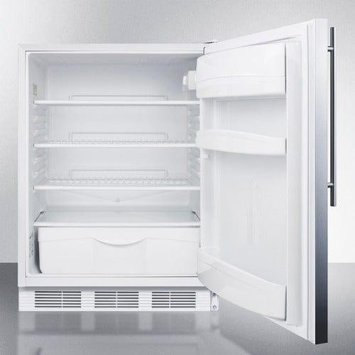 Summit Refrigerators Accucold 24" Wide All-Refrigerator, ADA Compliant FF6LW7SSHVADA
