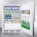 Summit Refrigerators Accucold 24" Wide All-Refrigerator, ADA Compliant FF6LW7SSHVADA