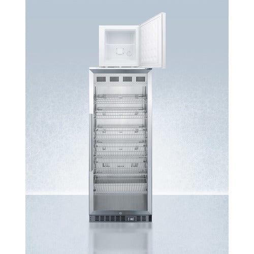 Summit Refrigerators Accucold 24&quot; Wide All-Refrigerator/All-Freezer Combination ACR1151-FS24LSTACKPRO