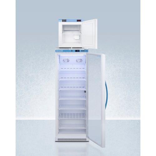 Summit Refrigerators Accucold 24&quot; Wide All-Refrigerator/All-Freezer Combination ARG12PV-FS24LSTACKMED2