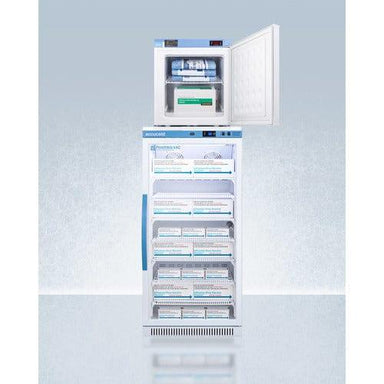 Summit Refrigerators Accucold 24" Wide All-Refrigerator/All-Freezer Combination ARG8PV-FS24LSTACKMED2