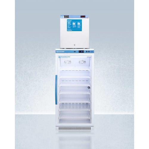 Summit Refrigerators Accucold 24" Wide All-Refrigerator/All-Freezer Combination ARG8PV-FS24LSTACKMED2