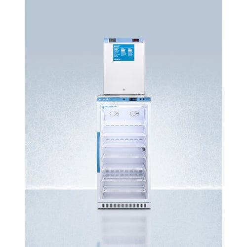 Summit Refrigerators Accucold 24&quot; Wide All-Refrigerator/All-Freezer Combination ARG8PV-FS30LSTACKMED2