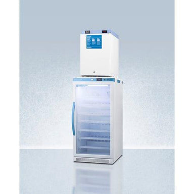 Summit Refrigerators Accucold 24" Wide All-Refrigerator/All-Freezer Combination ARG8PV-FS30LSTACKMED2