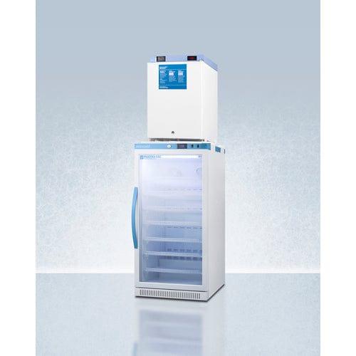 Summit Refrigerators Accucold 24" Wide All-Refrigerator/All-Freezer Combination ARG8PV-FS30LSTACKMED2