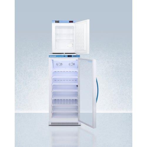 Summit Refrigerators Accucold 24&quot; Wide All-Refrigerator/All-Freezer Combination ARG8PV-FS30LSTACKMED2