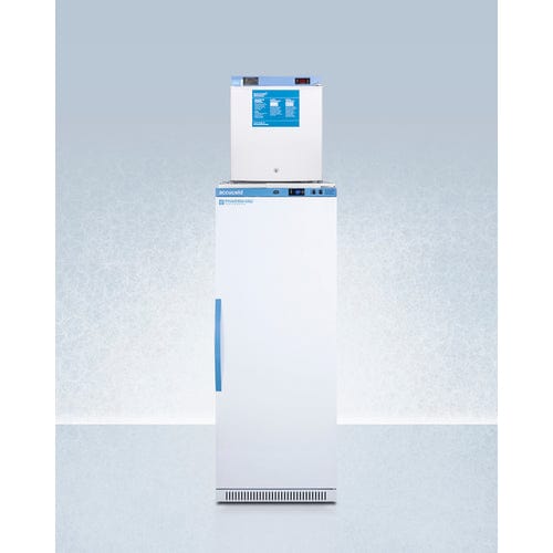 Summit Refrigerators Accucold 24" Wide All-Refrigerator/All-Freezer Combination ARS12PV-FS24LSTACKMED2