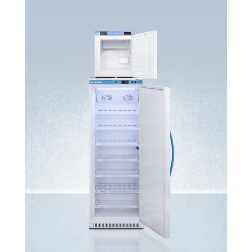 Summit Refrigerators Accucold 24" Wide All-Refrigerator/All-Freezer Combination ARS12PV-FS24LSTACKMED2