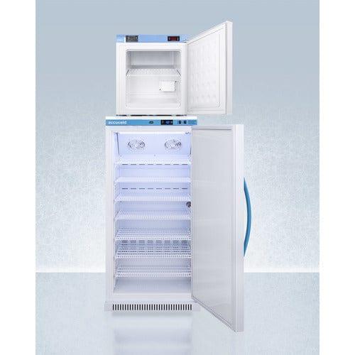 Summit Refrigerators Accucold 24" Wide All-Refrigerator/All-Freezer Combination ARS8PV-FS24LSTACKMED2