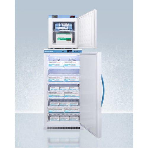 Summit Refrigerators Accucold 24" Wide All-Refrigerator/All-Freezer Combination ARS8PV-FS24LSTACKMED2