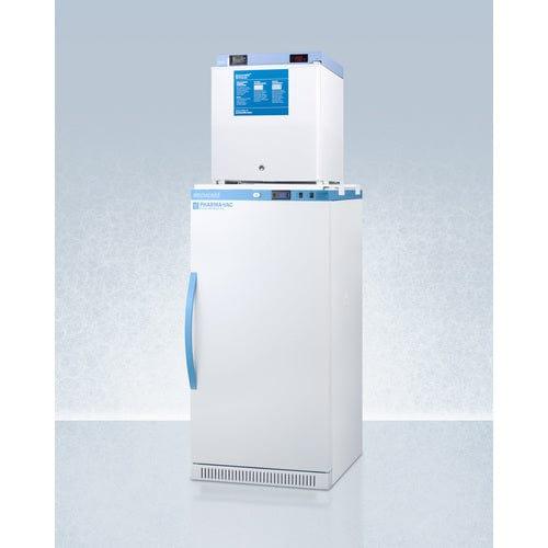 Summit Refrigerators Accucold 24" Wide All-Refrigerator/All-Freezer Combination ARS8PV-FS24LSTACKMED2
