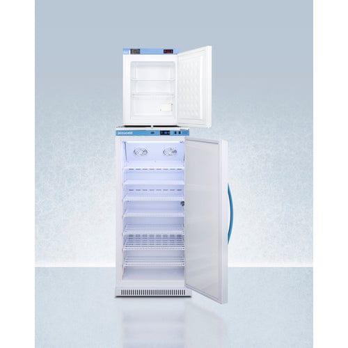 Summit Refrigerators Accucold 24" Wide All-Refrigerator/All-Freezer Combination ARS8PV-FS30LSTACKMED2