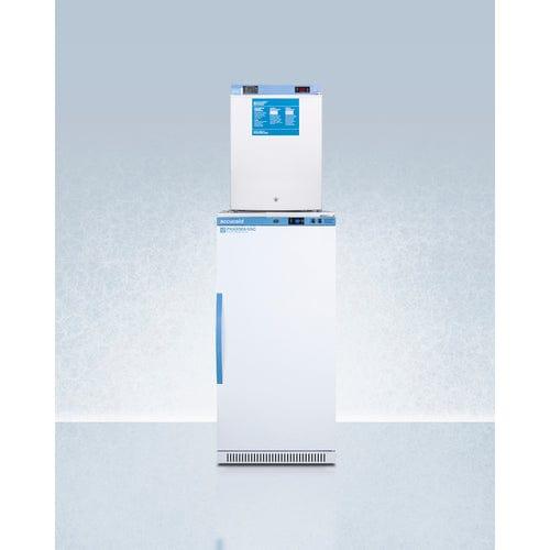 Summit Refrigerators Accucold 24&quot; Wide All-Refrigerator/All-Freezer Combination ARS8PV-FS30LSTACKMED2