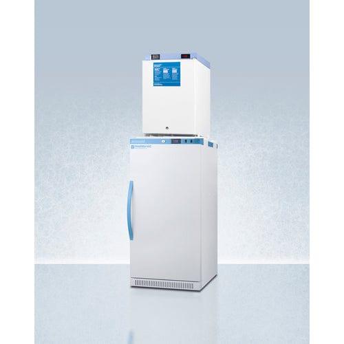 Summit Refrigerators Accucold 24" Wide All-Refrigerator/All-Freezer Combination ARS8PV-FS30LSTACKMED2