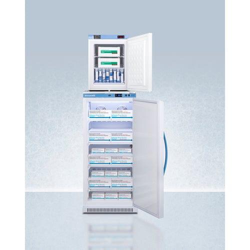 Summit Refrigerators Accucold 24" Wide All-Refrigerator/All-Freezer Combination ARS8PV-FS30LSTACKMED2