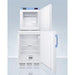 Summit Refrigerators Accucold 24" Wide All-Refrigerator/All-Freezer Combination FF7LW-FS24LSTACKMED2