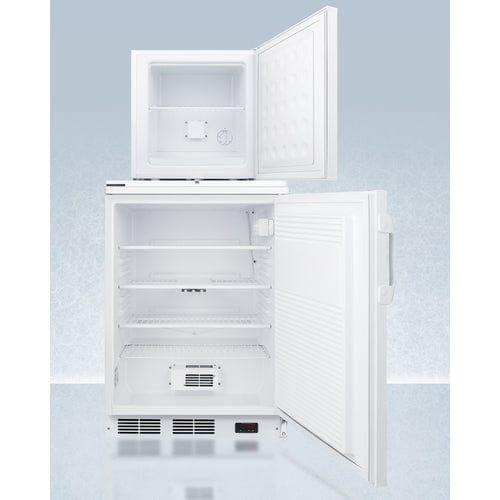 Summit Refrigerators Accucold 24&quot; Wide All-Refrigerator/All-Freezer Combination FF7LW-FS24LSTACKPRO