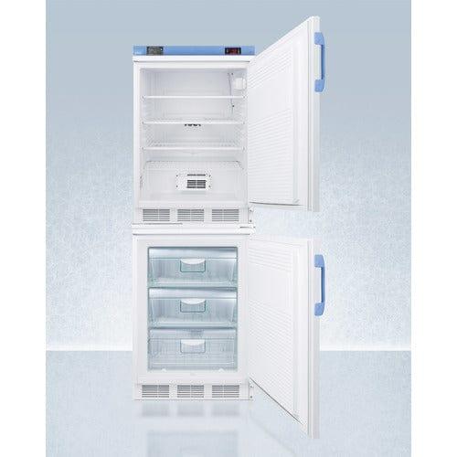 Summit Refrigerators Accucold 24&quot; Wide All-Refrigerator/All-Freezer Combination FF7LW-VT65MLSTACKMED2