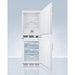 Summit Refrigerators Accucold 24" Wide All-Refrigerator/All-Freezer Combination FF7LW-VT65MLSTACKPRO