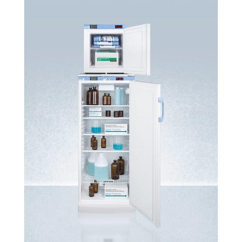 Summit Refrigerators Accucold 24" Wide All-Refrigerator/All-Freezer Combination FFAR10-FS24LSTACKMED2