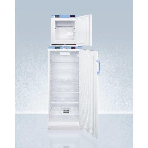 Summit Refrigerators Accucold 24" Wide All-Refrigerator/All-Freezer Combination FFAR10-FS24LSTACKMED2