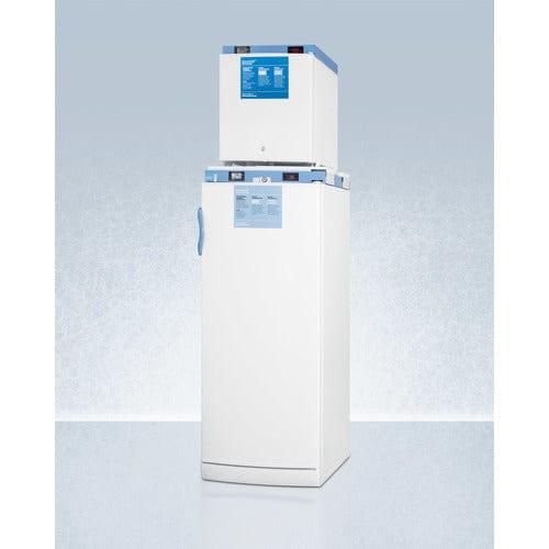Summit Refrigerators Accucold 24" Wide All-Refrigerator/All-Freezer Combination FFAR10-FS24LSTACKMED2