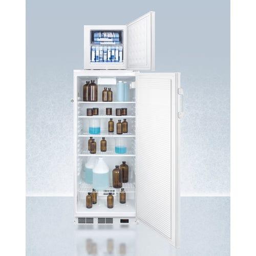 Summit Refrigerators Accucold 24&quot; Wide All-Refrigerator/All-Freezer Combination FFAR10-FS24LSTACKPRO