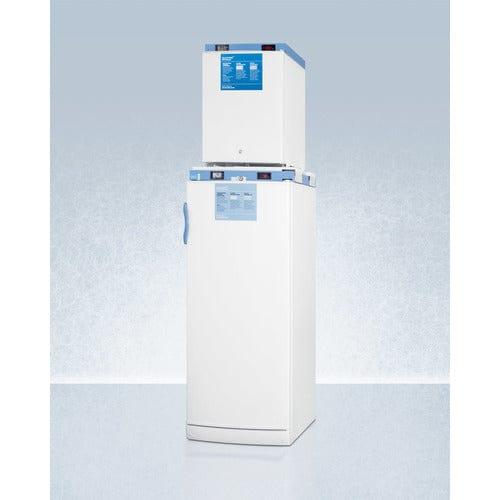 Summit Refrigerators Accucold 24" Wide All-Refrigerator/All-Freezer Combination FFAR10-FS30LSTACKMED2