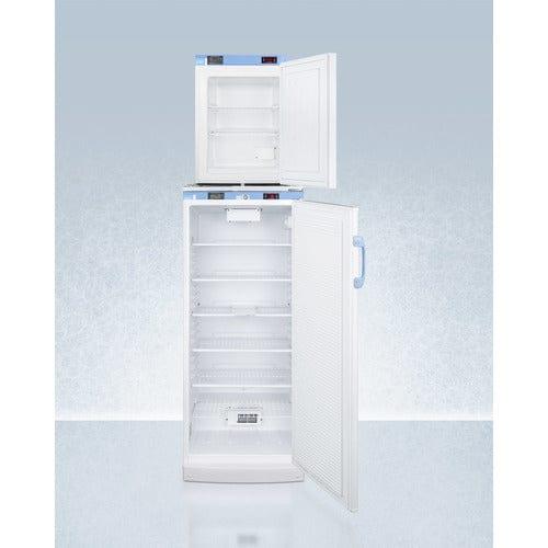 Summit Refrigerators Accucold 24&quot; Wide All-Refrigerator/All-Freezer Combination FFAR10-FS30LSTACKMED2