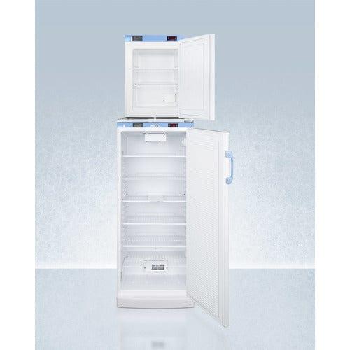 Summit Refrigerators Accucold 24" Wide All-Refrigerator/All-Freezer Combination FFAR10-FS30LSTACKMED2