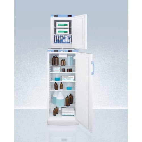 Summit Refrigerators Accucold 24" Wide All-Refrigerator/All-Freezer Combination FFAR10-FS30LSTACKMED2