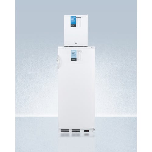 Summit Refrigerators Accucold 24" Wide All-Refrigerator/All-Freezer Combination FFAR10-FS30LSTACKPRO