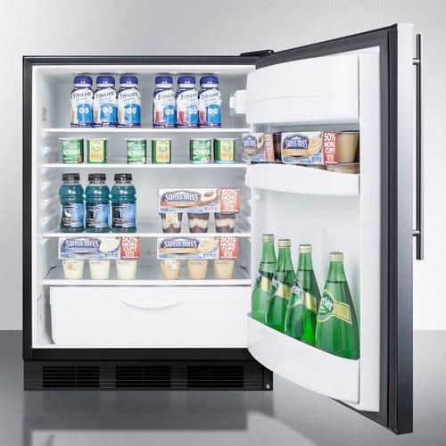 Summit Refrigerators Accucold 24" Wide All-Refrigerator FF6BKSSHV