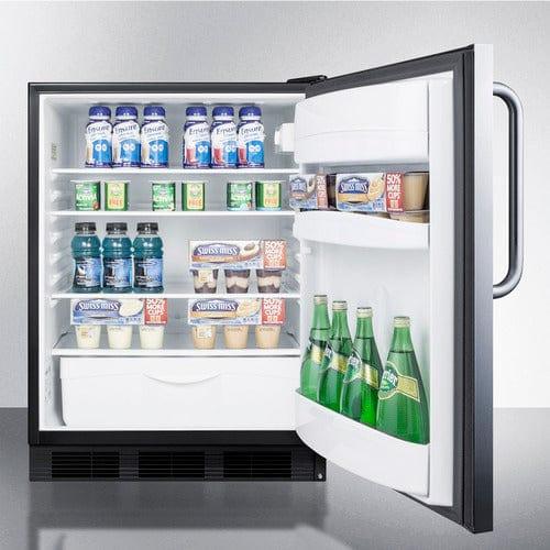 Summit Refrigerators Accucold 24" Wide All-Refrigerator FF6BKSSTB
