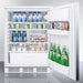Summit Refrigerators Accucold 24" Wide All-Refrigerator FF6LW7SSHH