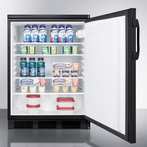 Summit Refrigerators Accucold 24&quot; Wide All-Refrigerator FF7LBLK