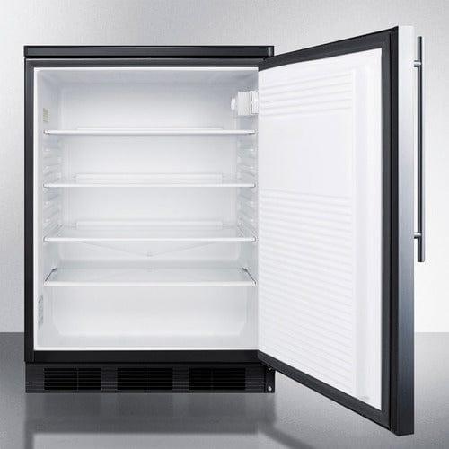 Summit Refrigerators Accucold 24&quot; Wide All-Refrigerator FF7LBLKSSHV