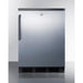 Summit Refrigerators Accucold 24" Wide All-Refrigerator FF7LBLKSSTB