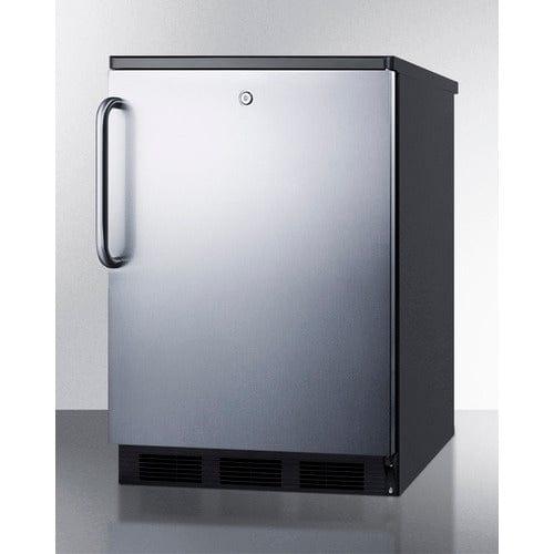 Summit Refrigerators Accucold 24" Wide All-Refrigerator FF7LBLKSSTB