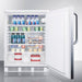 Summit Refrigerators Accucold 24" Wide All-Refrigerator FF7LWSSTB